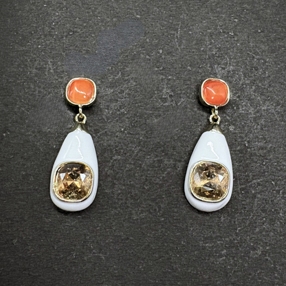 The Enamel Drop Earrings
