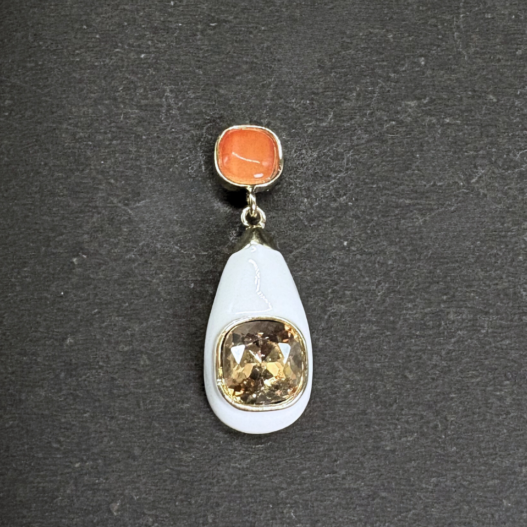 The Enamel Drop Earrings