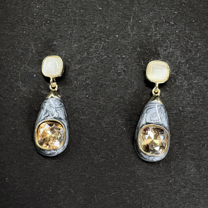 The Enamel Drop Earrings