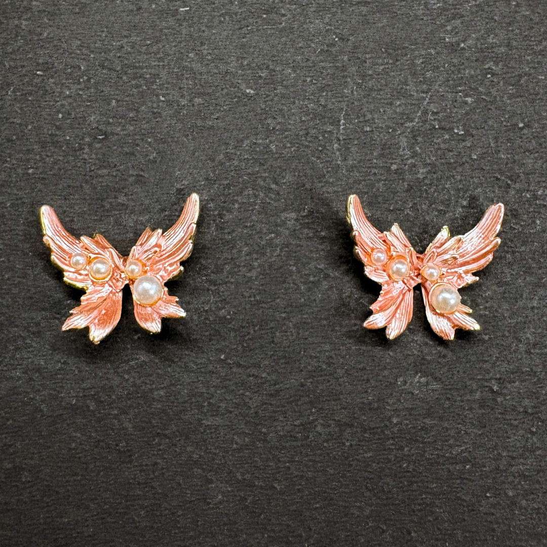 The Butterfly Pearl Studs