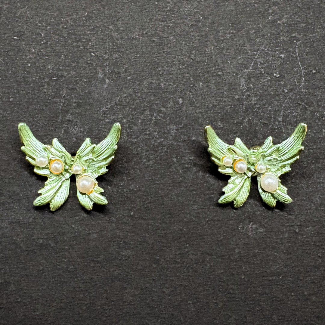 The Butterfly Pearl Studs