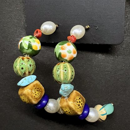 The Tropicana Bead Cascade Earrings