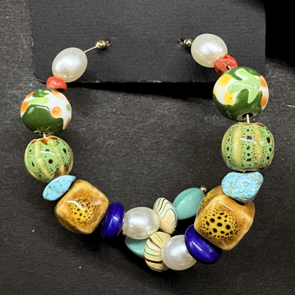 The Tropicana Bead Cascade Earrings