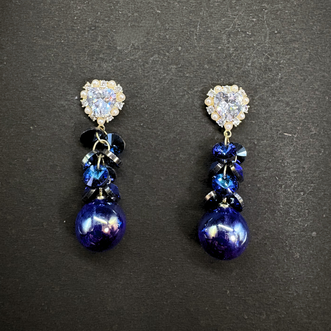 The Aurora Heart Drop Earrings
