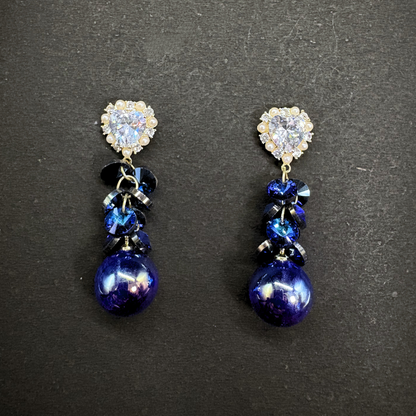 The Aurora Heart Drop Earrings
