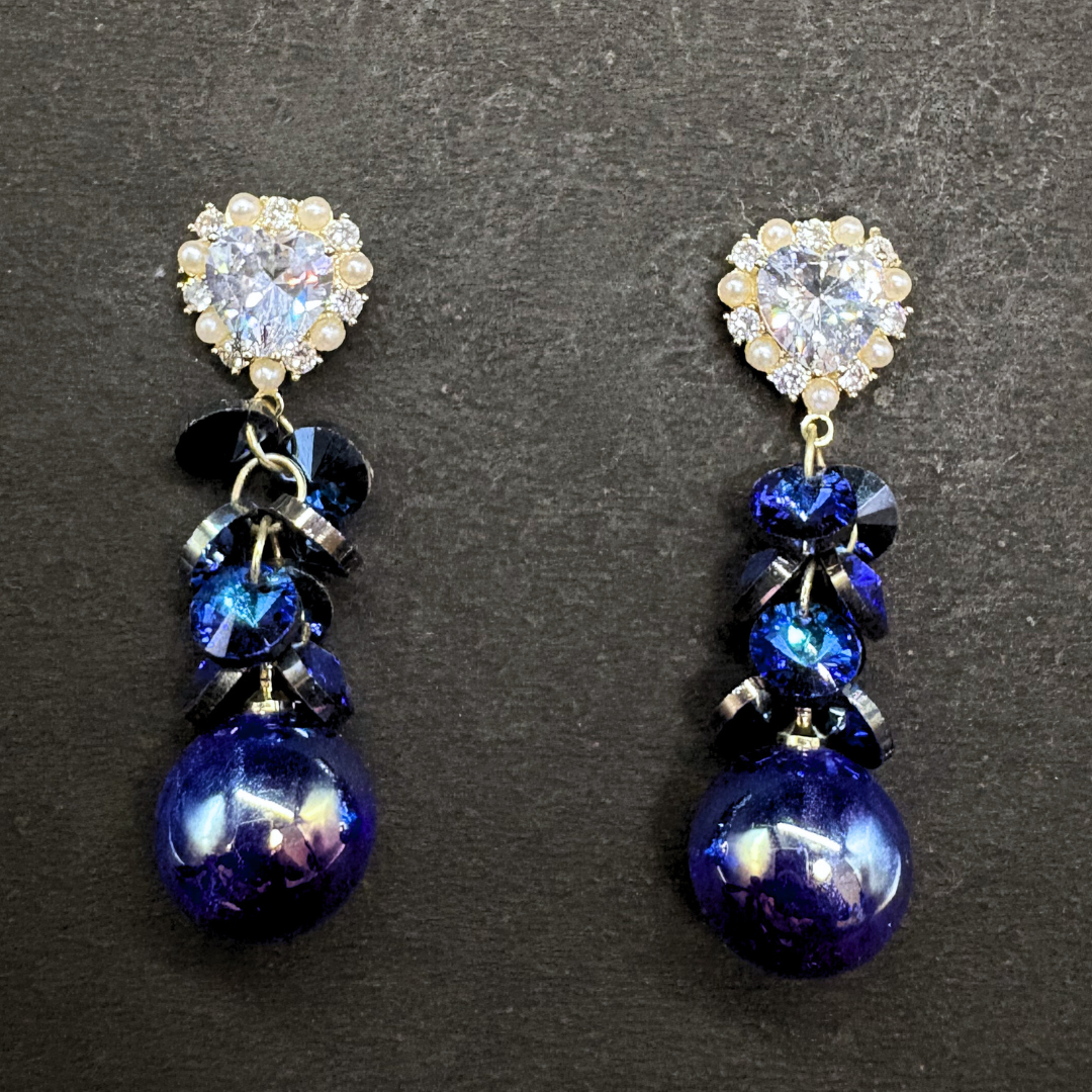 The Aurora Heart Drop Earrings