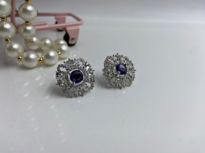 Neeta Ambani Stylish Small Necklace Set in Amethyst