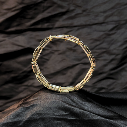 Enamel Squares Elastic Adjustable Bracelet