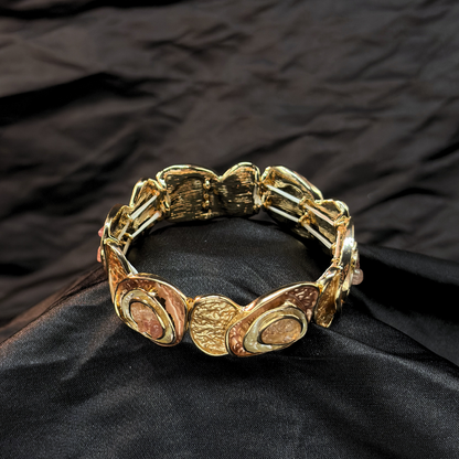 Enamel Circles Elastic Adjustable Bracelet