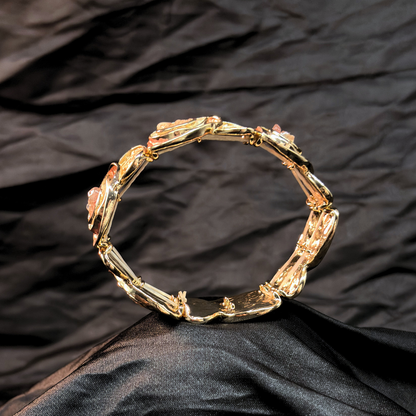 Enamel Circles Elastic Adjustable Bracelet