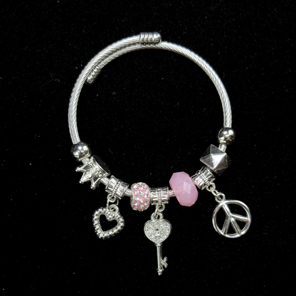 The Whispered Promise Charms Adjustable Bracelet