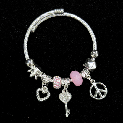 The Whispered Promise Charms Adjustable Bracelet