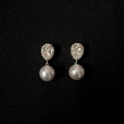The Lumina Pearl Drop Earrings