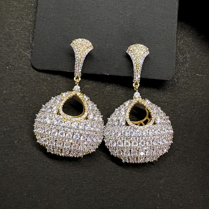 The Aurora Halo Drop Earrings