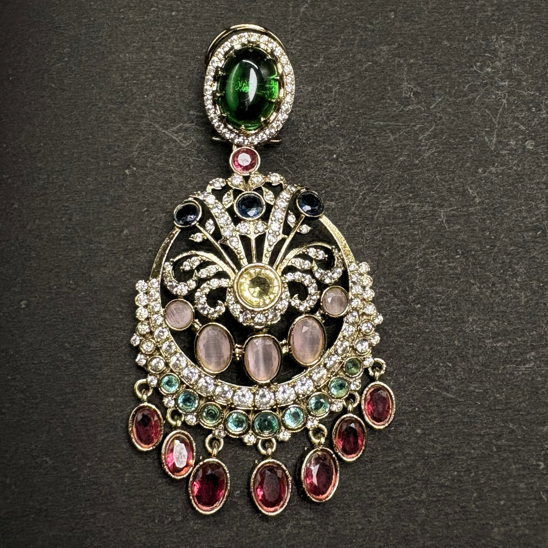 Multicolour Blossom Victorian Chandbalis