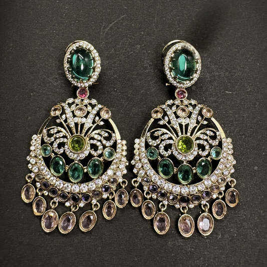 Multicolour Blossom Victorian Chandbalis