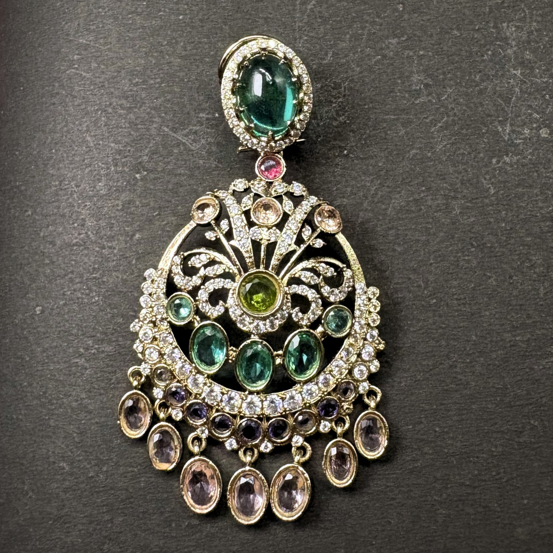 Multicolour Blossom Victorian Chandbalis