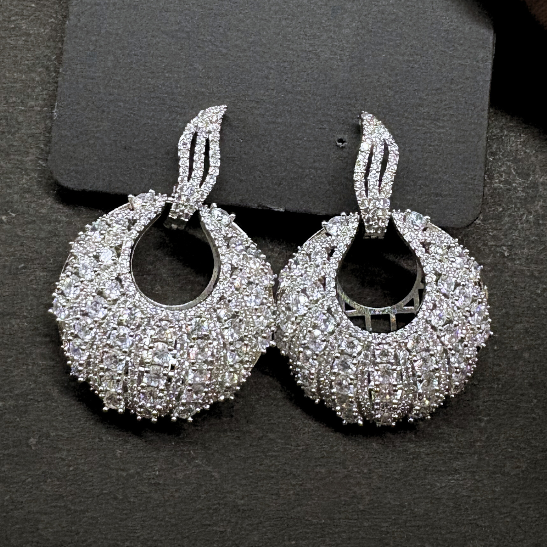 The Celeste Dome Drops Earrings
