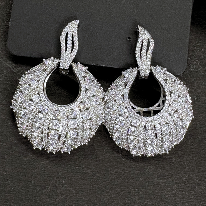 The Celeste Dome Drops Earrings