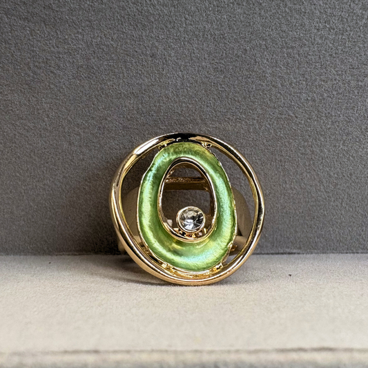 The Green Celestial Orbit Elastic Adjustable Ring