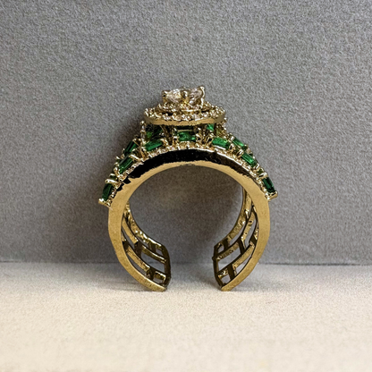 The Regal Halo Adjustable Ring