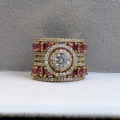 The Regal Halo Adjustable Ring