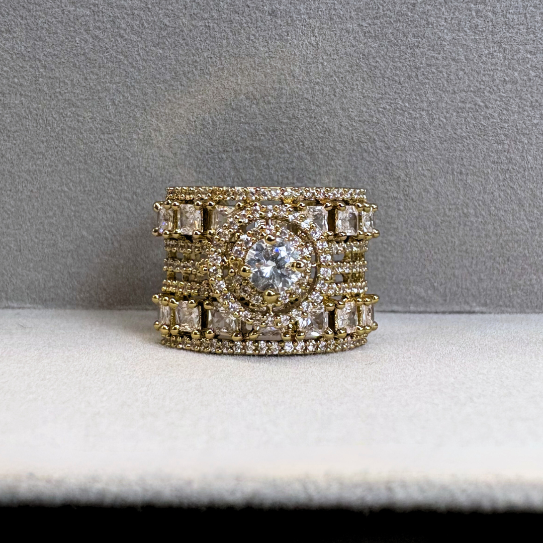 The Regal Halo Adjustable Ring