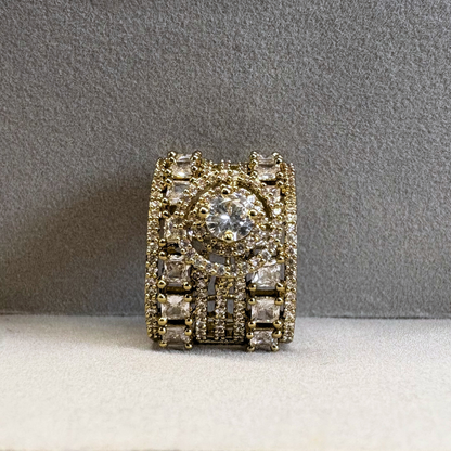 The Regal Halo Adjustable Ring