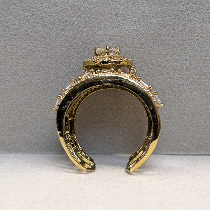The Regal Halo Adjustable Ring