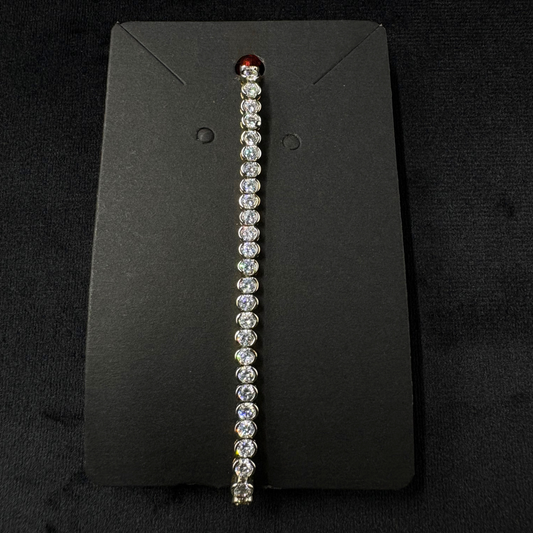 Luxe Radiance Round Tennis Bracelet
