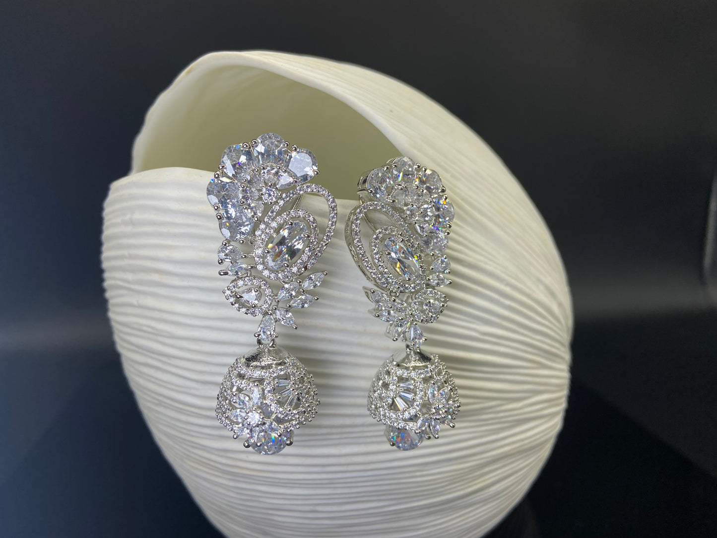 Statement Bell Jhumki Studded with XL Stones