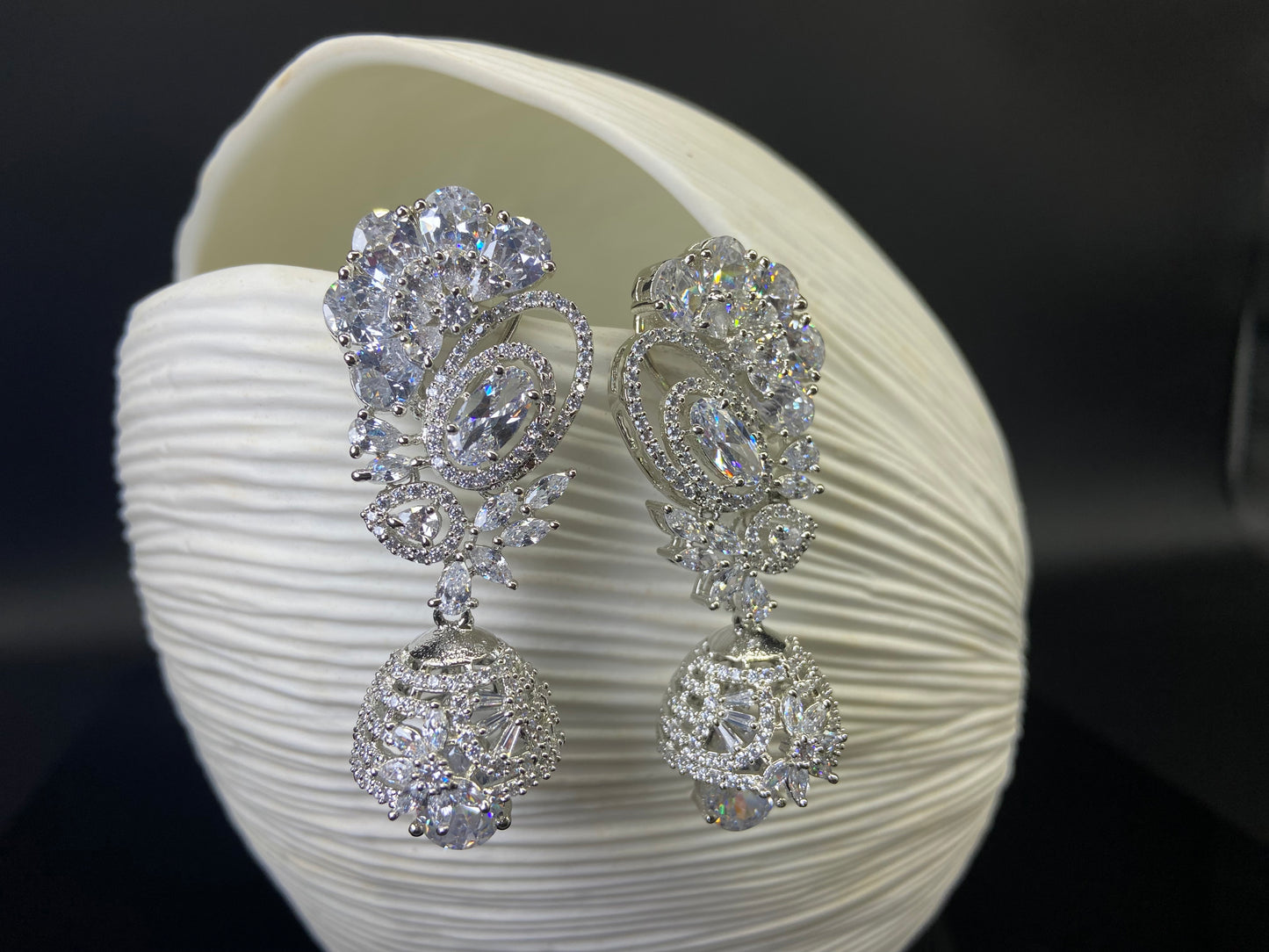 Statement Bell Jhumki Studded with XL Stones