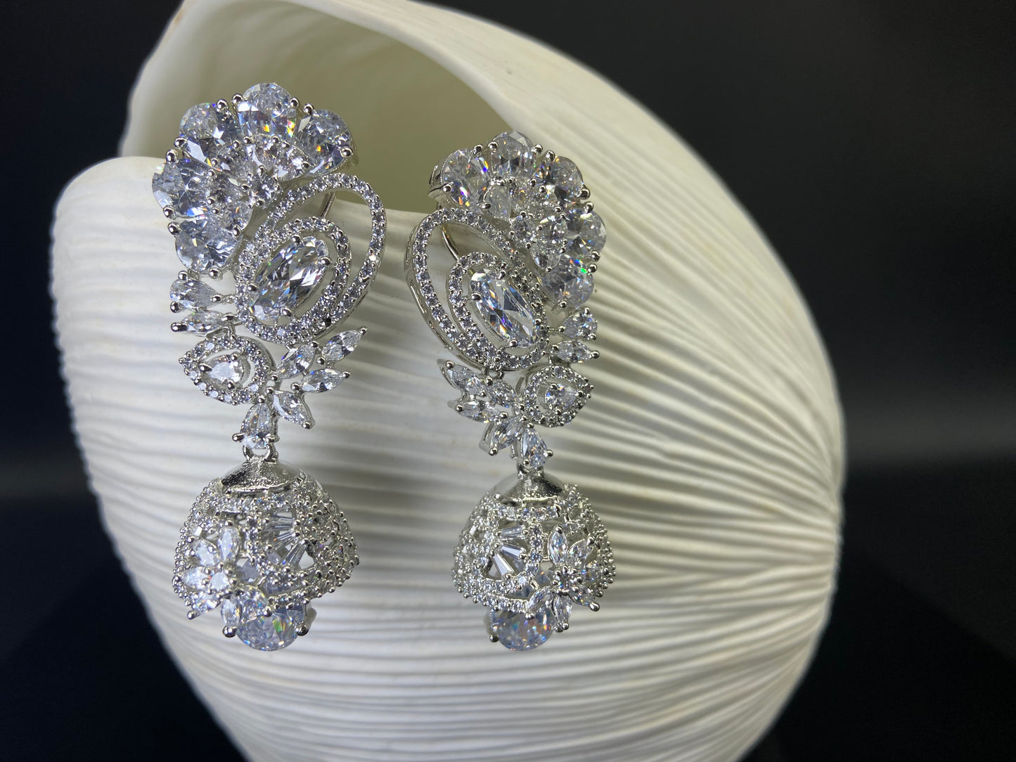 Statement Bell Jhumki Studded with XL Stones
