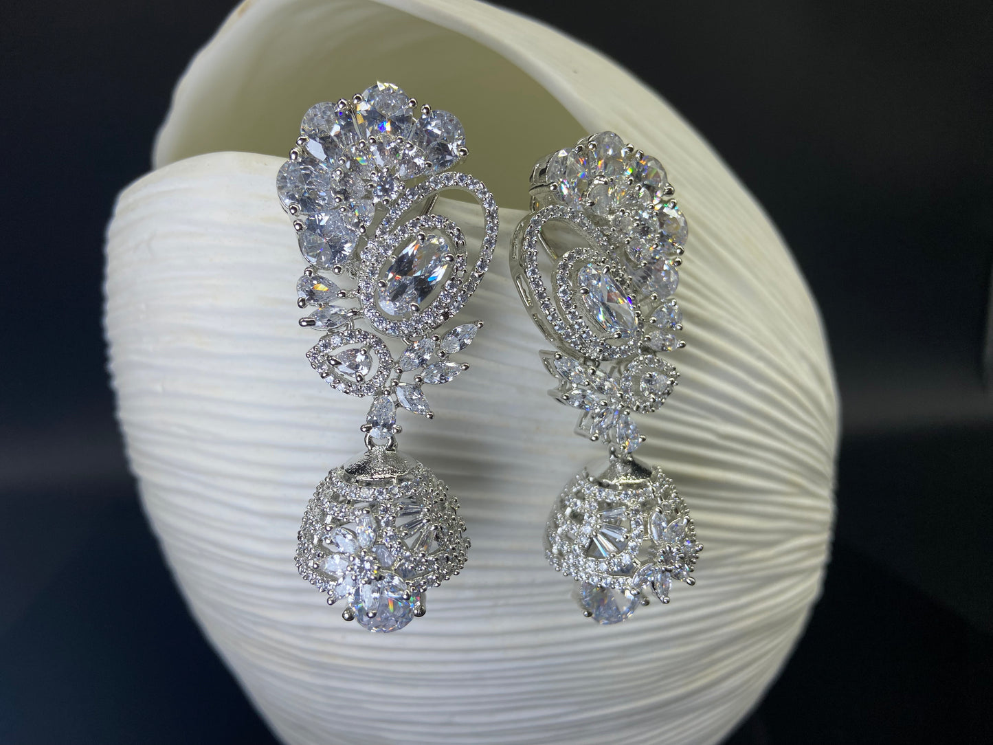 Statement Bell Jhumki Studded with XL Stones