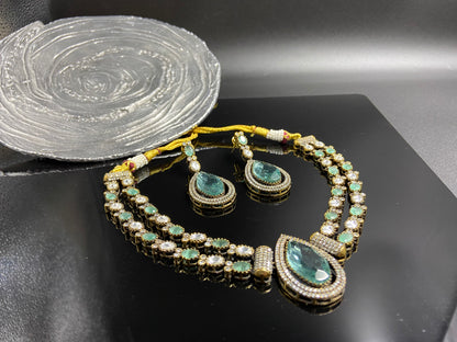 Stunning Aqua Drops set amid Victorian Polkis and AD