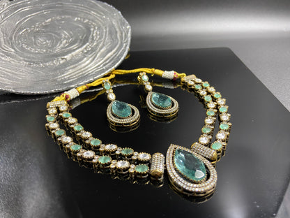 Stunning Aqua Drops set amid Victorian Polkis and AD