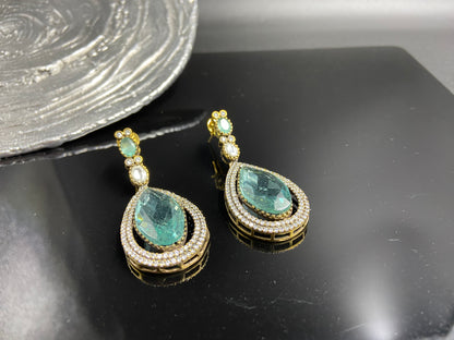 Stunning Aqua Drops set amid Victorian Polkis and AD