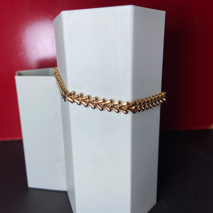 Thick V Shaped Chain Bracelet