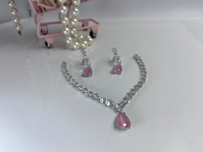 Trendy AD Marquise String with Cute Pink Drop