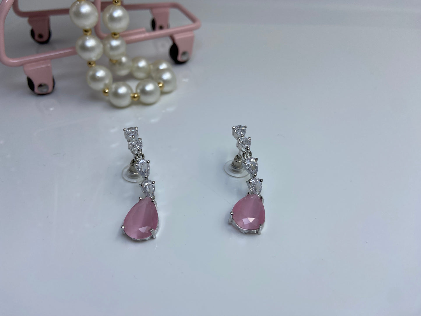 Trendy AD Marquise String with Cute Pink Drop