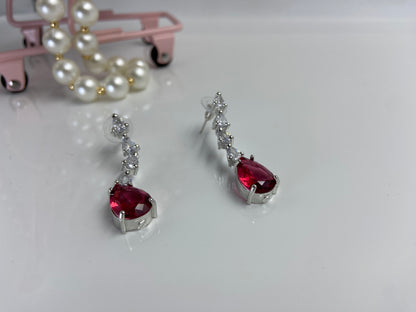 Trendy AD Marquise String with Cute Red Drop