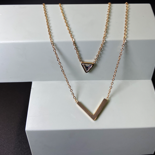 Double Chains with Triangle Stone