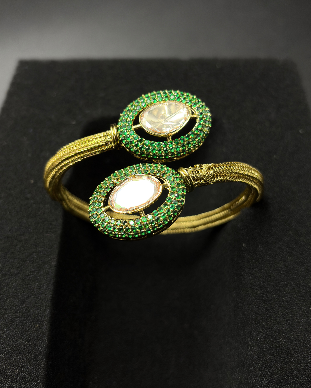 Double Moissanite and Nano Settinng Bracelet