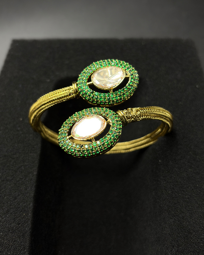 Double Moissanite and Nano Settinng Bracelet