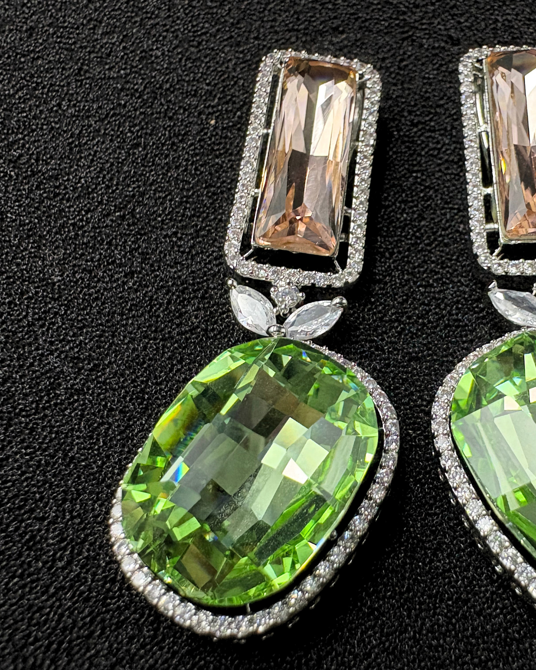 Large Swarovski Crystals studded in AD