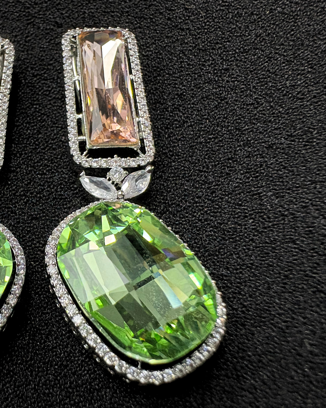 Large Swarovski Crystals studded in AD