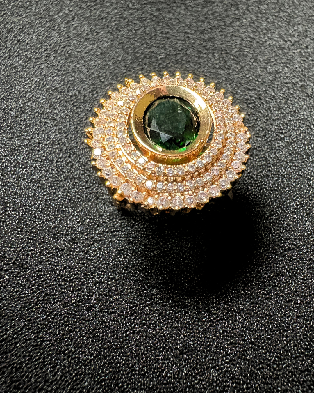 3 AD Halo with Gemstone Centerpiece (adjustable)