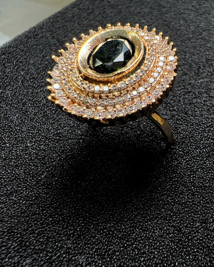 3 AD Halo with Gemstone Centerpiece (adjustable)