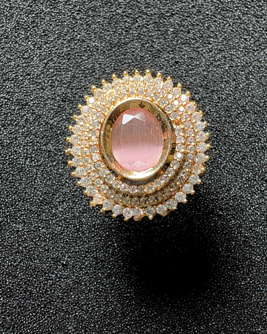 3 AD Halo with Gemstone Centerpiece (adjustable)