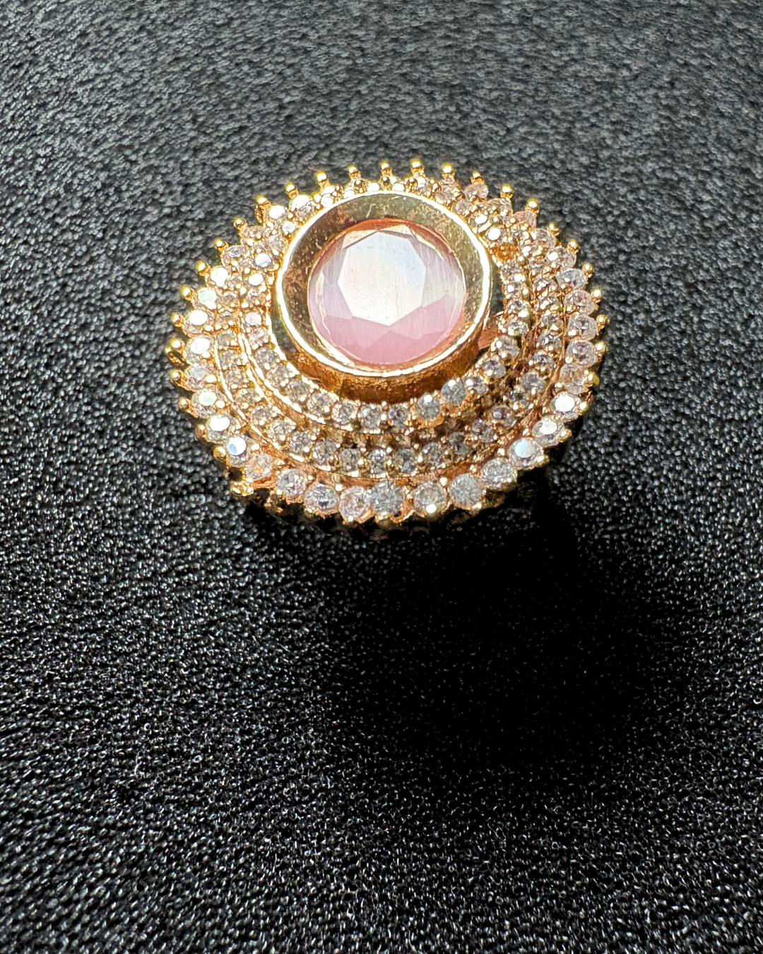 3 AD Halo with Gemstone Centerpiece (adjustable)